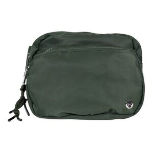 Bearpaw Green Square Double Zip Fanny Pack Sling Pack